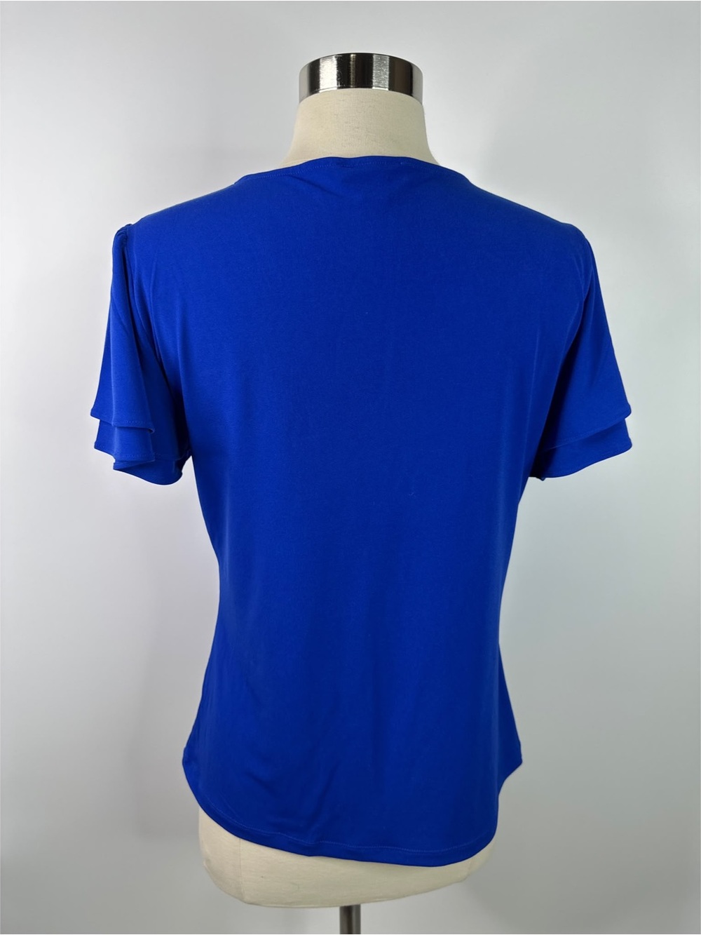 Calvin Klein Casual Short Sleeves V-Neck Top - Picture 2 of 11